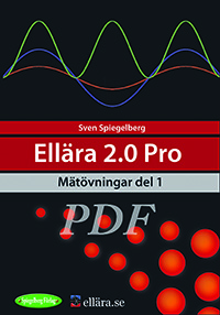 I mätövningsbok del 1 bygger vi färdighet och kompetens att mäta och beräkna spänning, ström, resistans och effekt.